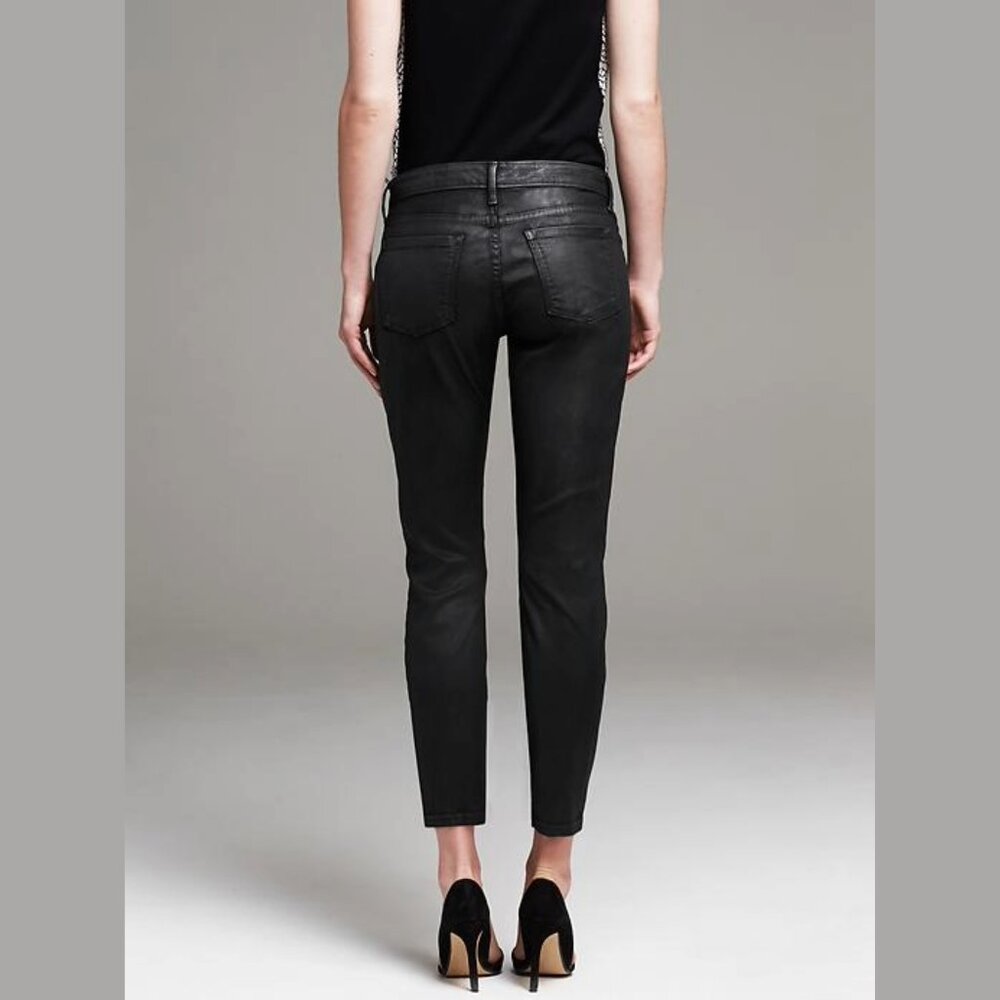 Banana Republic Coated Twill Skinny Ankle Pants 32 / 14 NWT